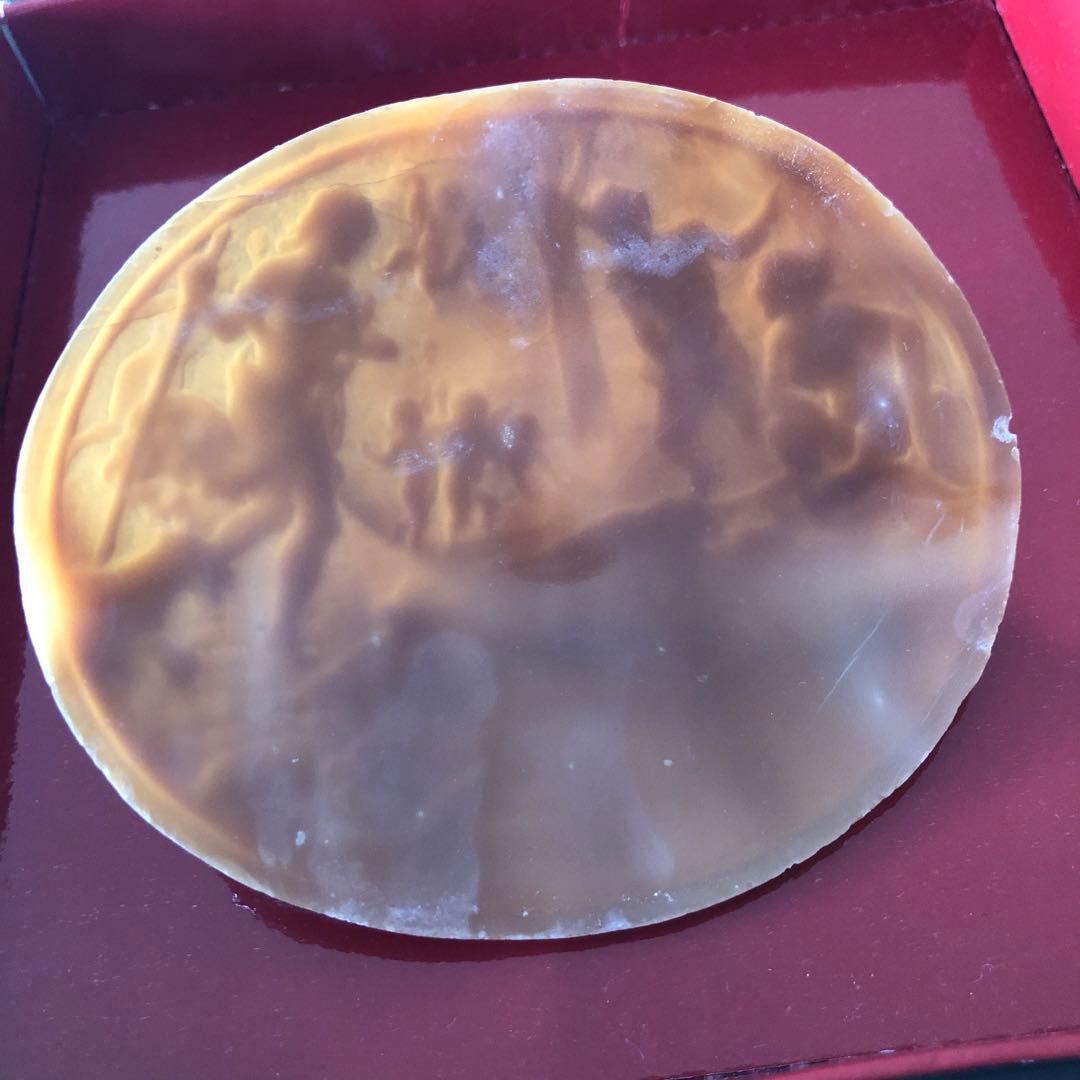 シェルカメオ　オーバル　ルース　アメンドーラ