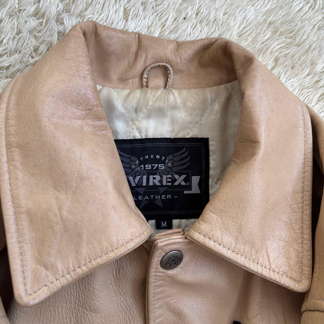 レア　AVIREX ハイローラー アビレックス レザージャケット サイズM
