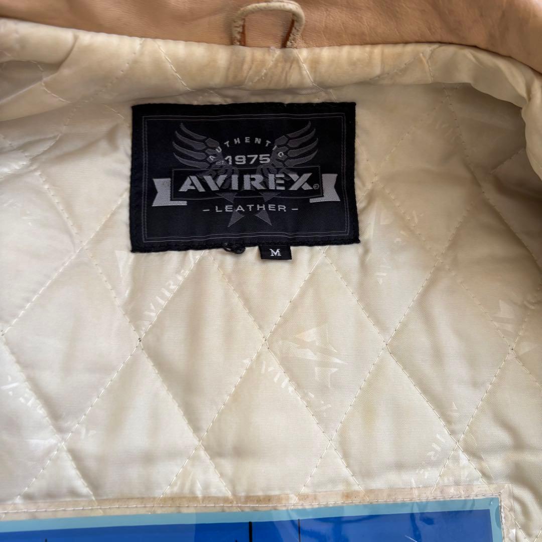 レア　AVIREX ハイローラー アビレックス レザージャケット サイズM