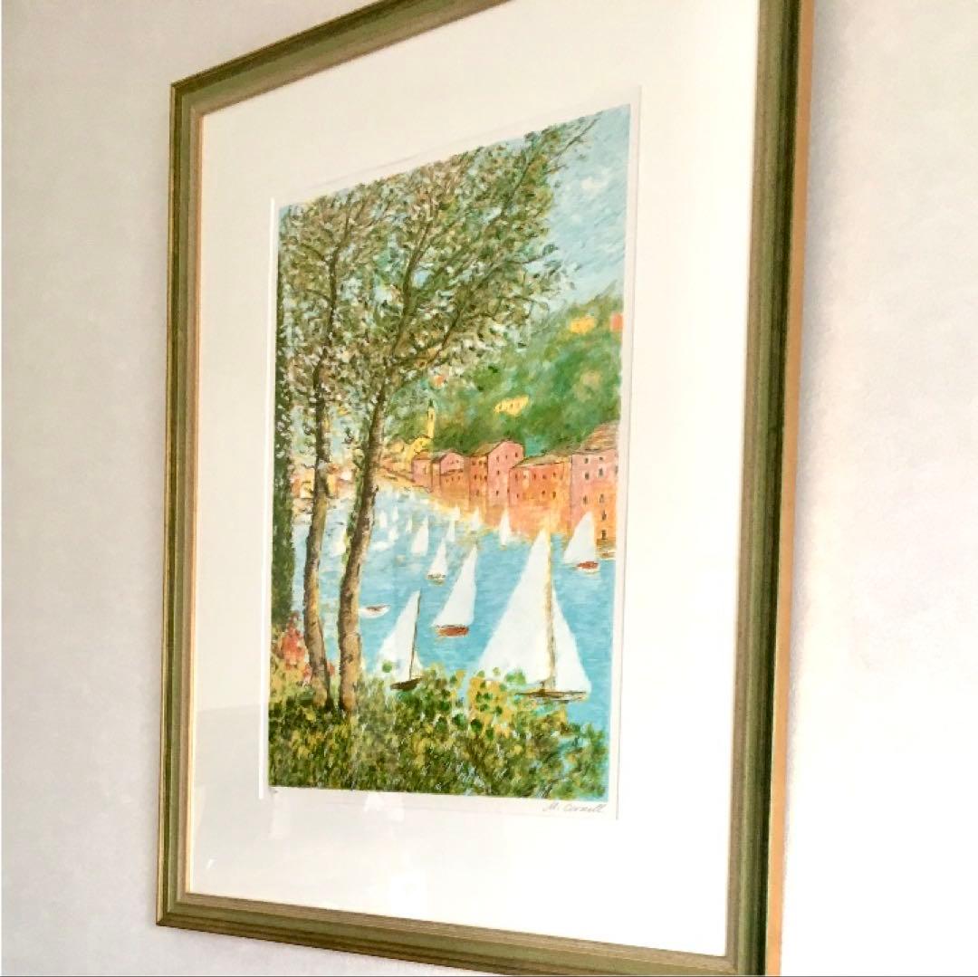 【美品】イタリア風景画（サインあり）