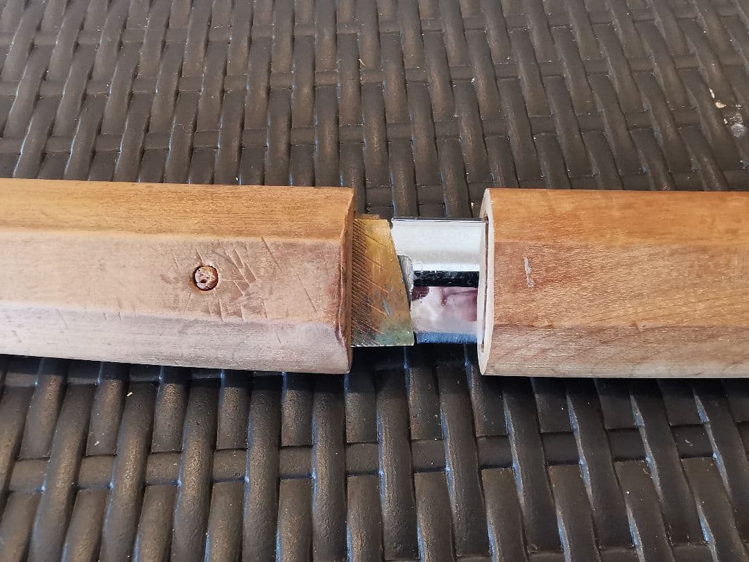 希少品 レア 模造刀 白鞘 大刀 模擬刀 日本刀 全長約103cm 居合練習