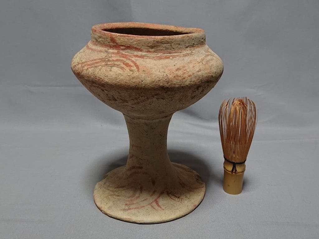 コレクター収集　タイ古陶加彩　バンチェン土器 壺