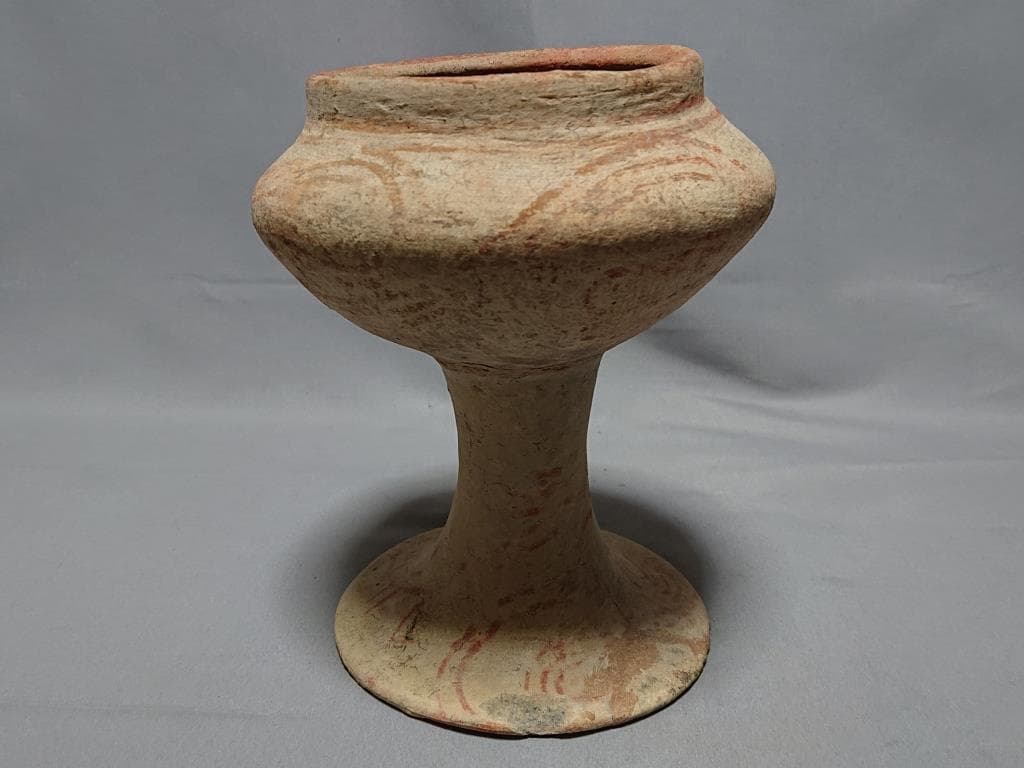 コレクター収集　タイ古陶加彩　バンチェン土器 壺