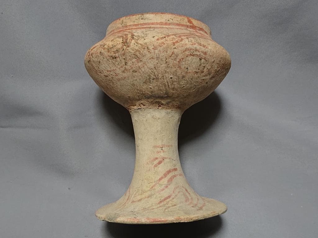 コレクター収集　タイ古陶加彩　バンチェン土器 壺