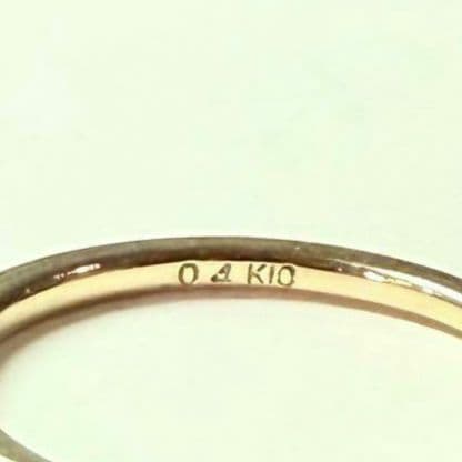 ノジェス K10YG ハーフエタニティ ピンキーリング