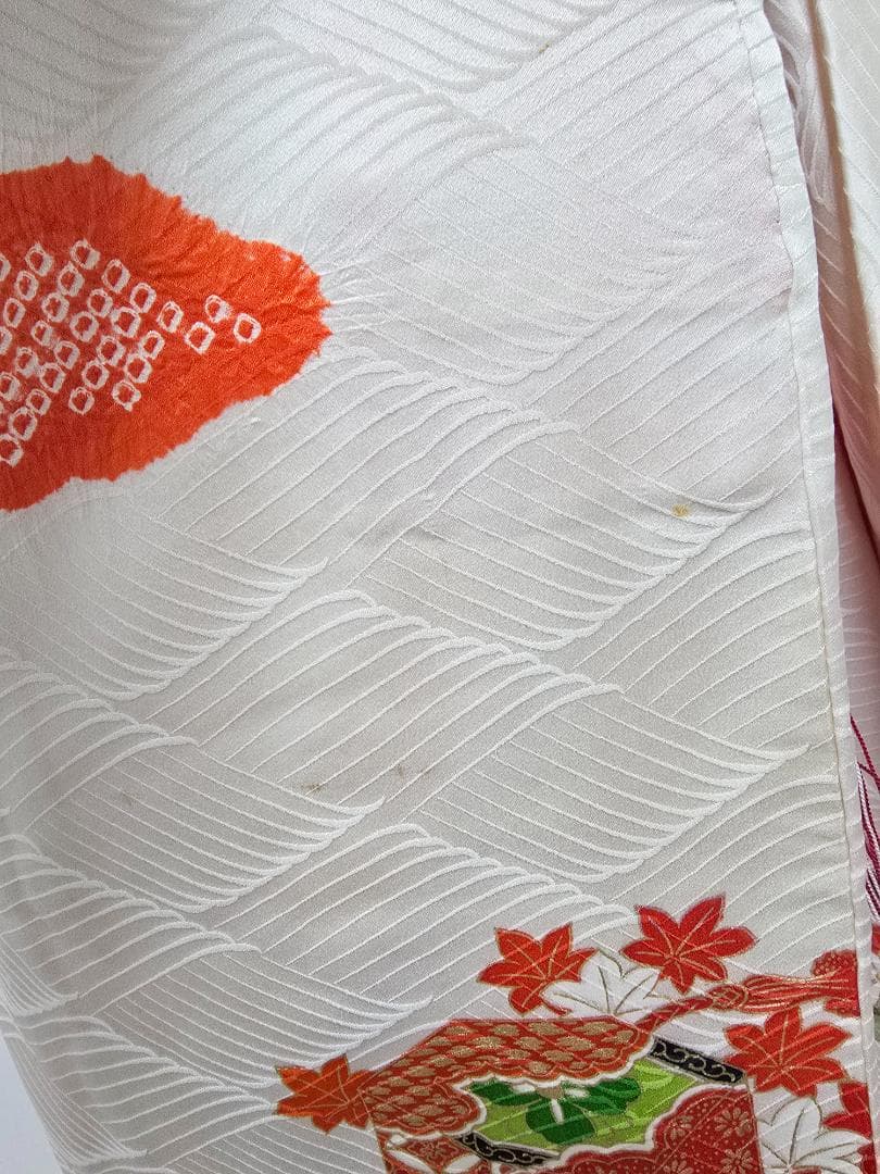 ★むぅー★七五三　7歳　正絹部分絞り 高級　着物　セット　女の子 *c75