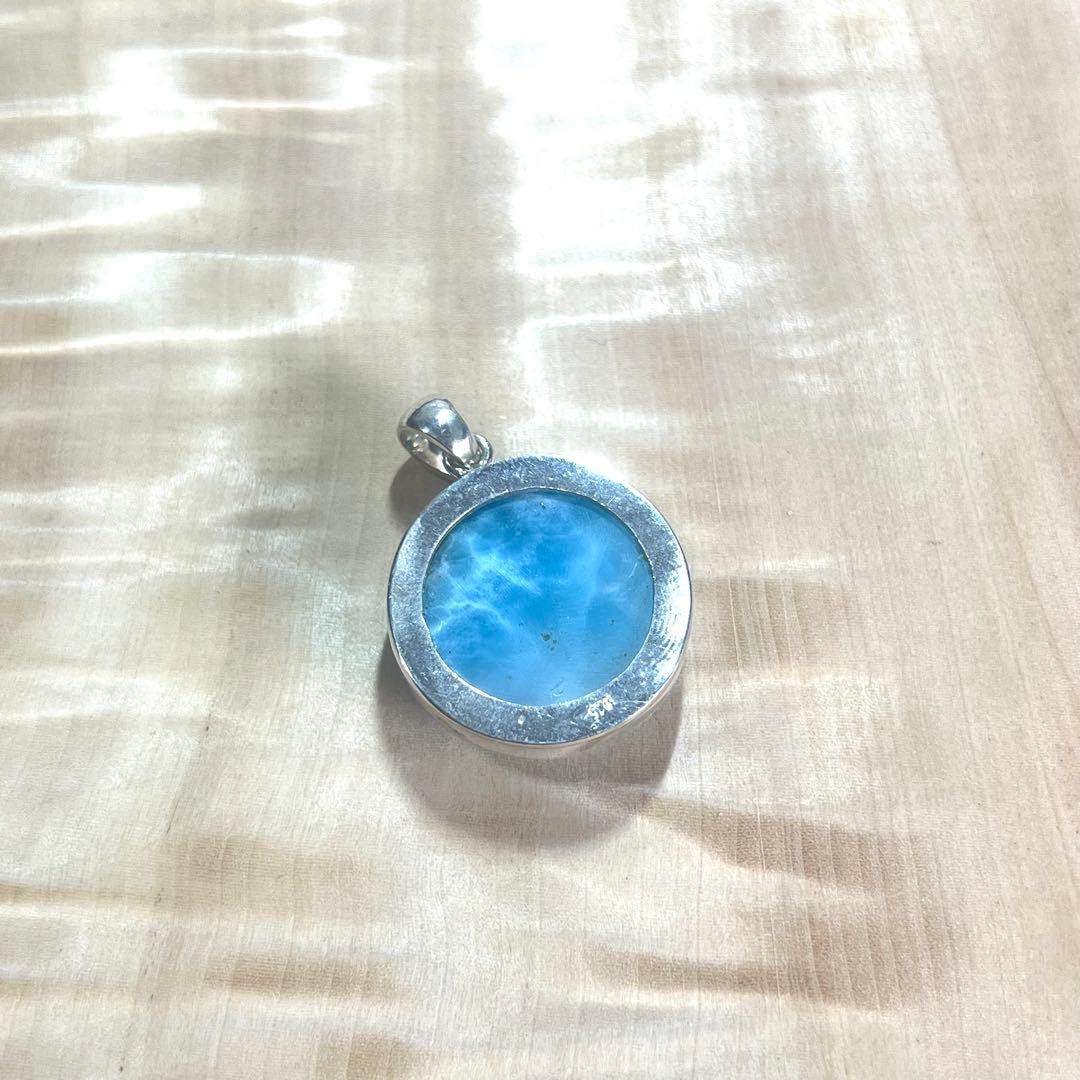 高品質　ラリマー　ペンダント　ネックレス　silver925 3-20