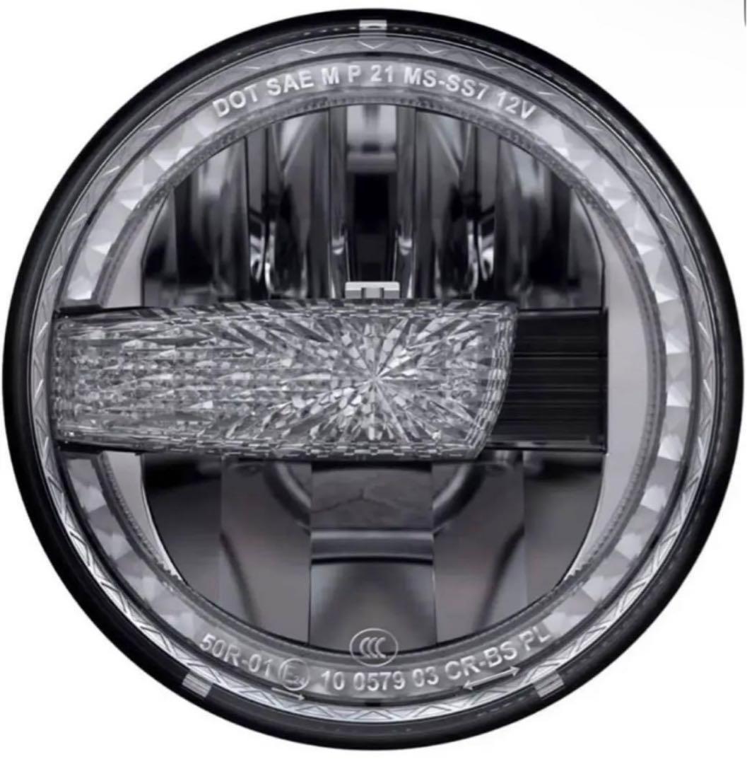 RAMJET4X4 LEDヘッドライト 7インチ バイク用ハーレー用 ツーリング