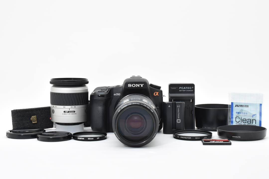 美品 Sony a350 ダブルレンズセット スマホ転送OK #9437
