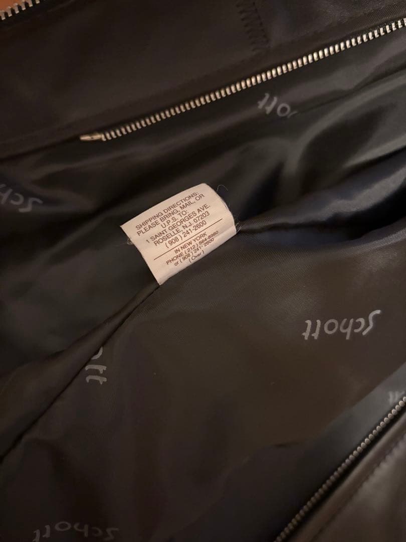 schoot 642 シングルライダース レザージャケット36 黒