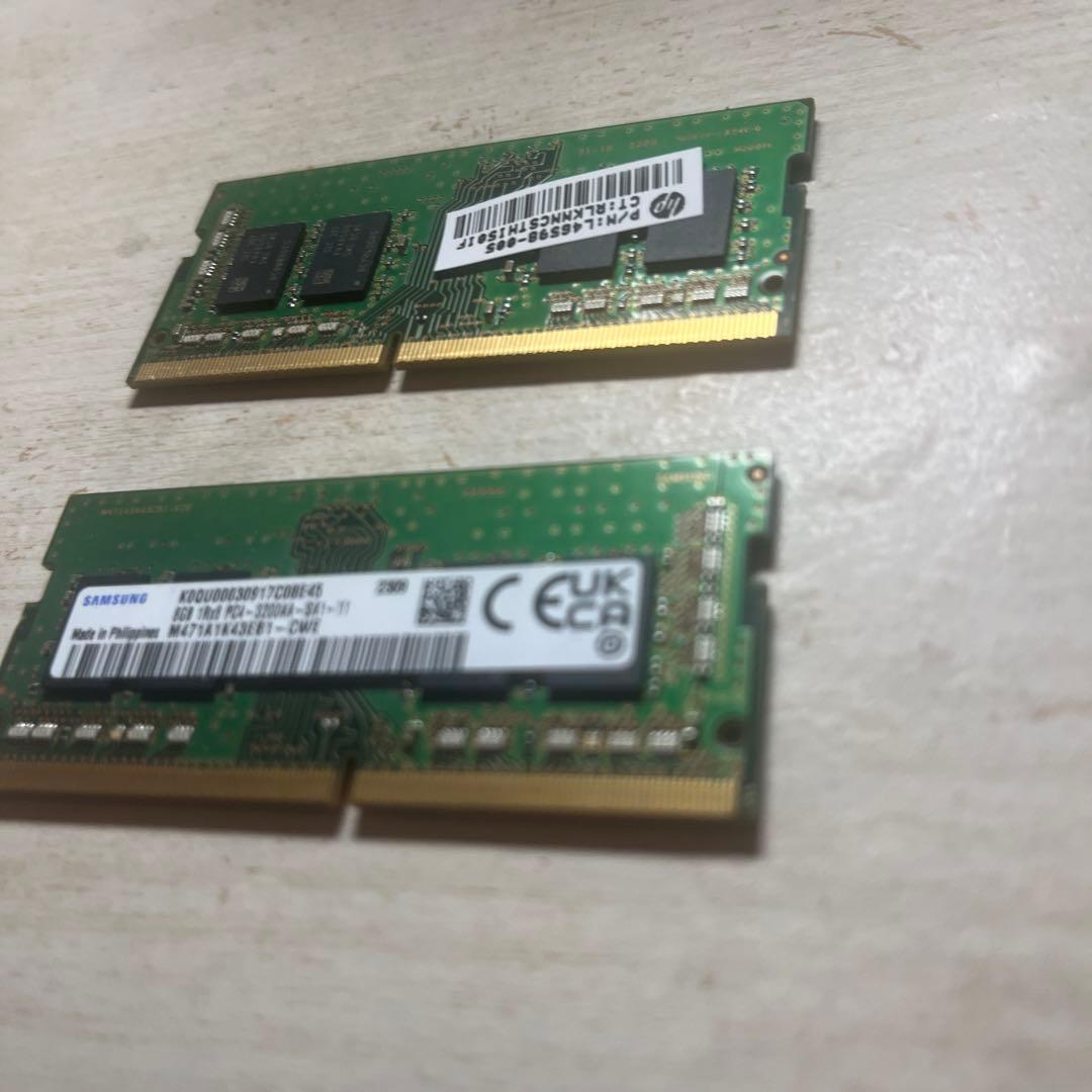 【Samsung】ノートPC用メモリ DDR4-3200 16GB(8GB×2)