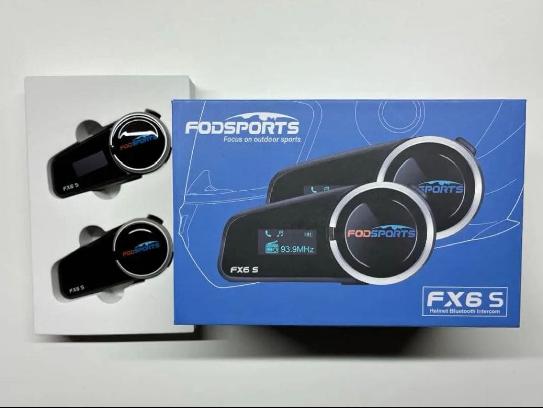 FODSPORTS ★fx6s★バイクインカム★2台セットなのでスグ使えます！