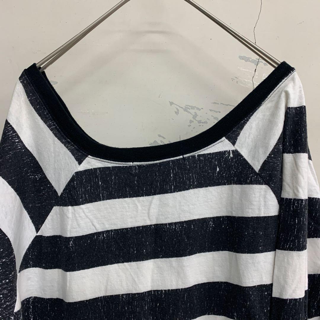 アンダーカバーundercover04ssLANGUILD歪みボーダーカットソー