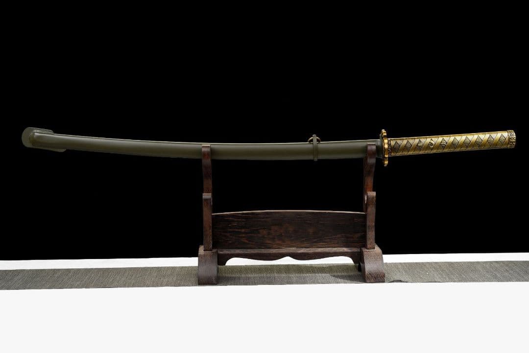 1051-武具 刀装具 日本刀　模造刀 居合刀 武士道 武蔵 鑑賞用 手鍛造打