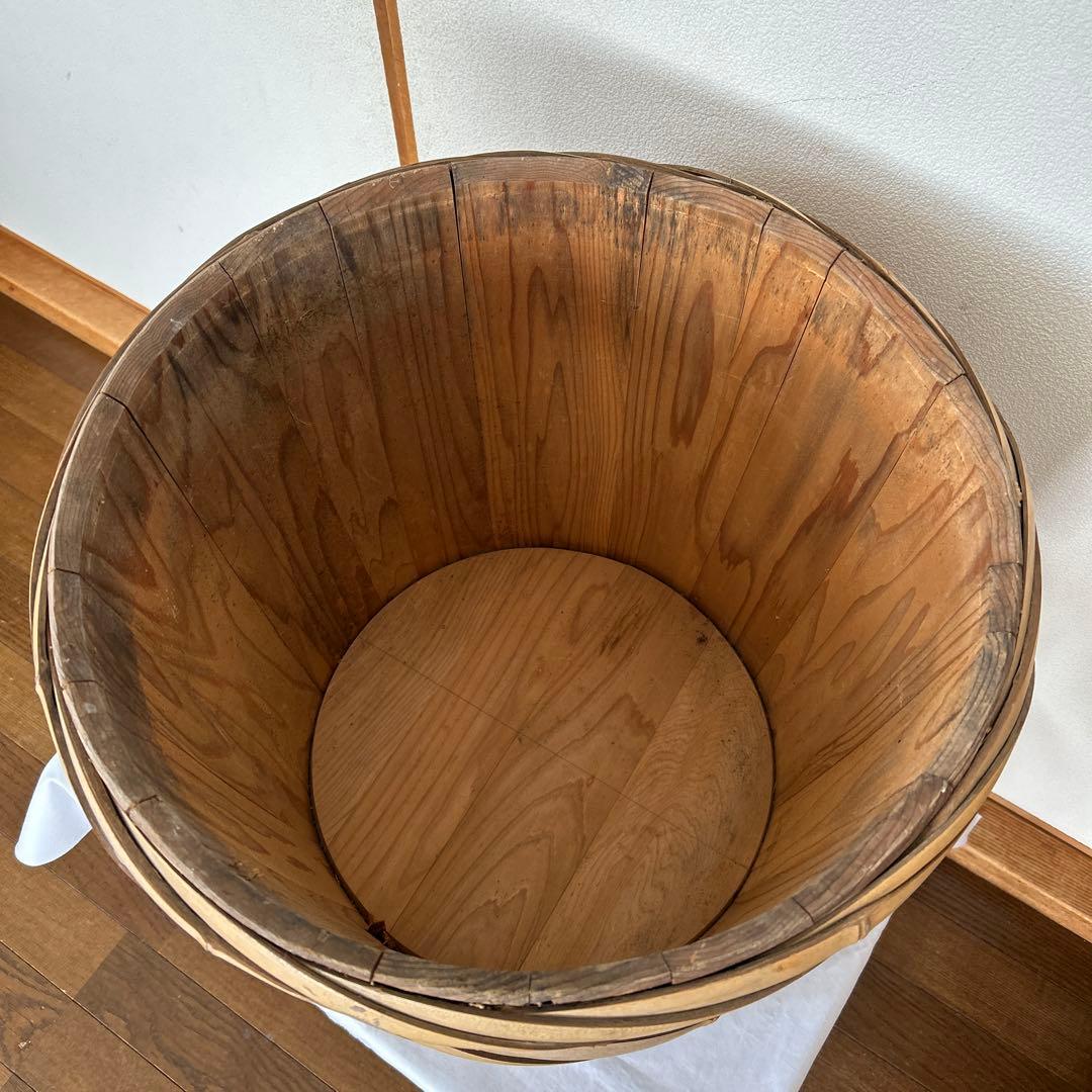 昭和レトロ　木製　樽　酒樽　空樽　古材　古道具　古民具　ビンテージ