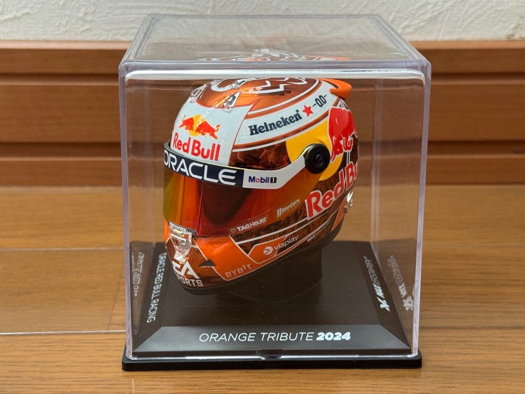 フェルスタッペン1/4スケール ヘルメット オレンジトリビュート