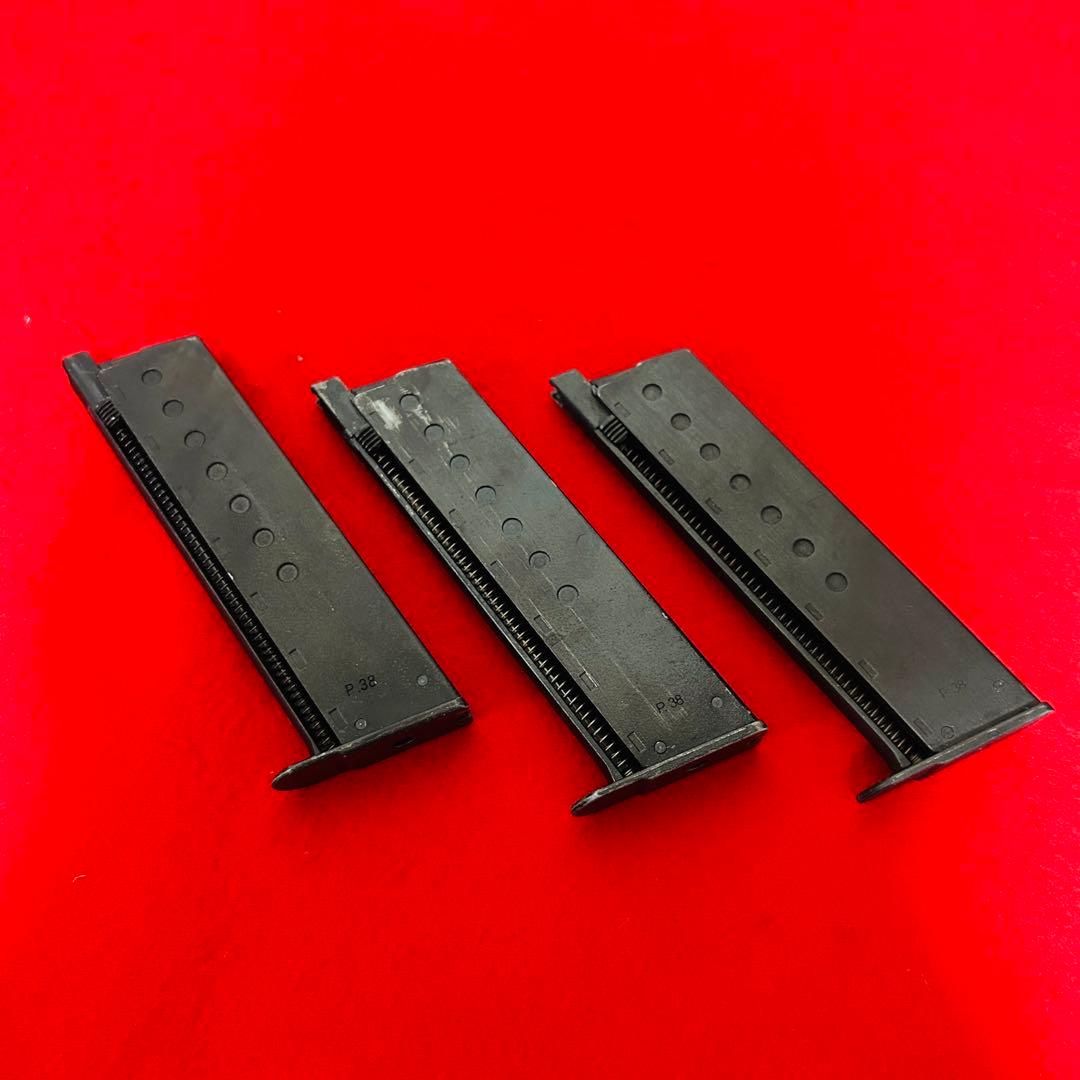【美品】マルゼン　ワルサーP38 ガスブロ　マガジン×3