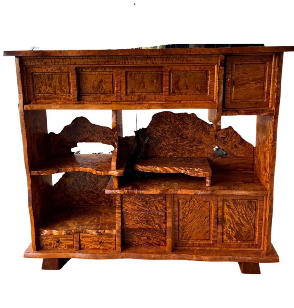 貴重　屋久杉 飾り棚 茶棚 サイドボード リビングボード 茶箪笥