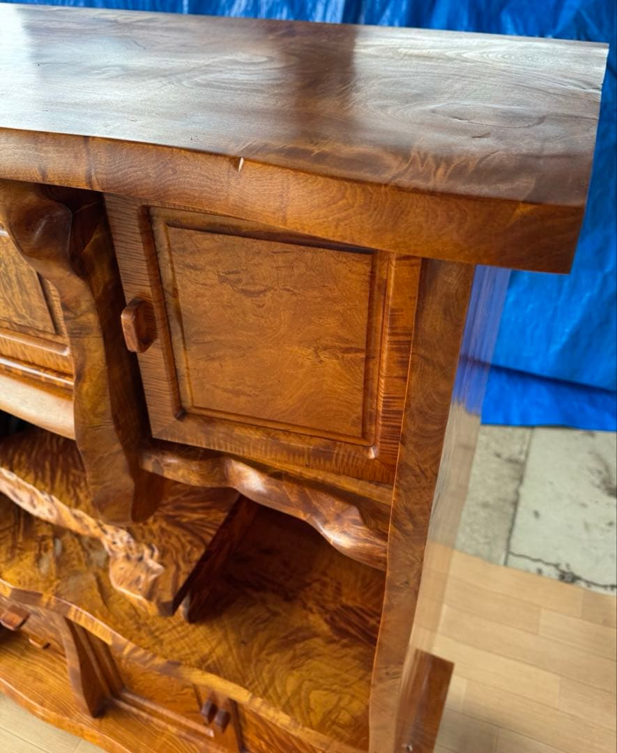 貴重　屋久杉 飾り棚 茶棚 サイドボード リビングボード 茶箪笥