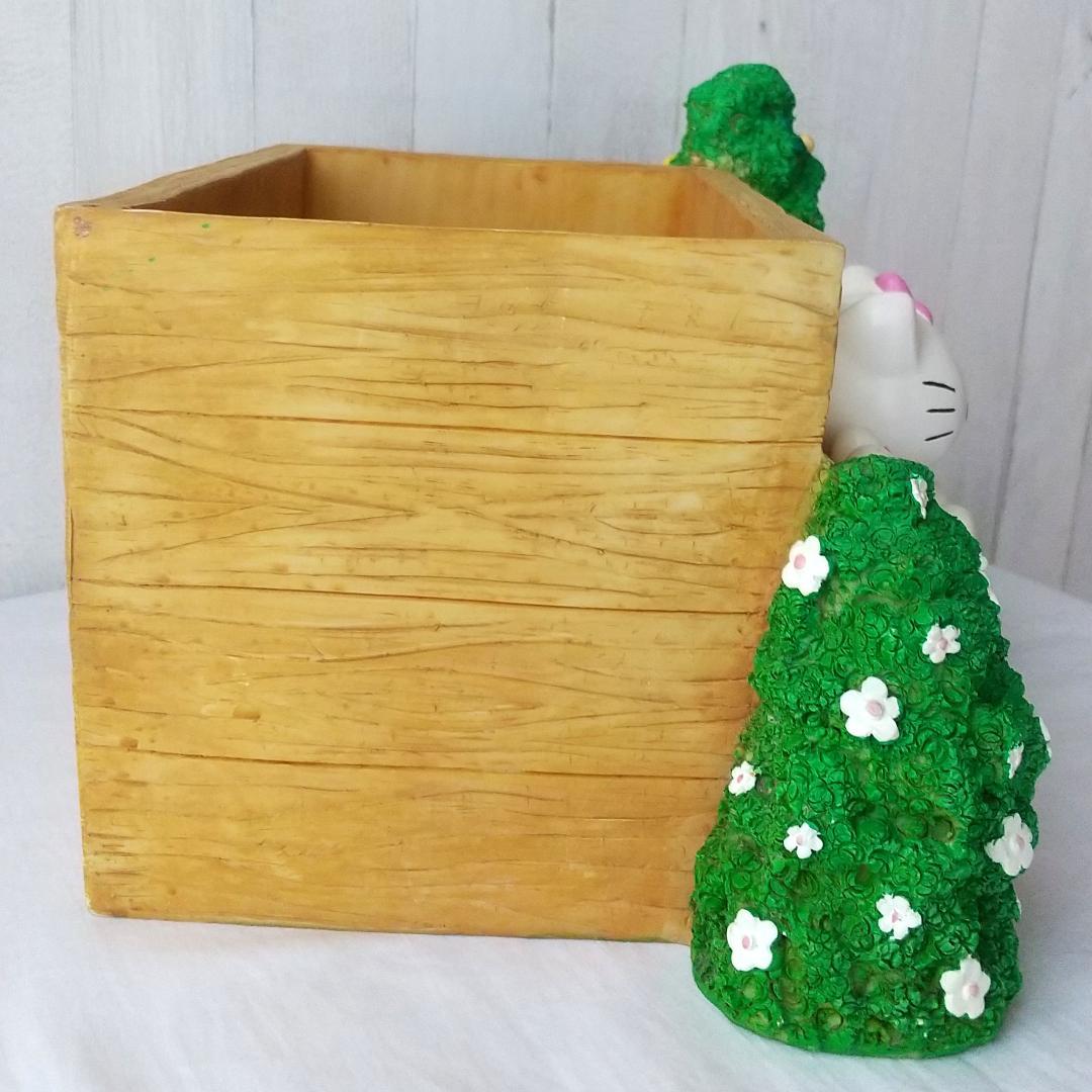 キティ　植木鉢　陶器　フィギュア　置物　ガーデンポット　カバー　うさぎ　花