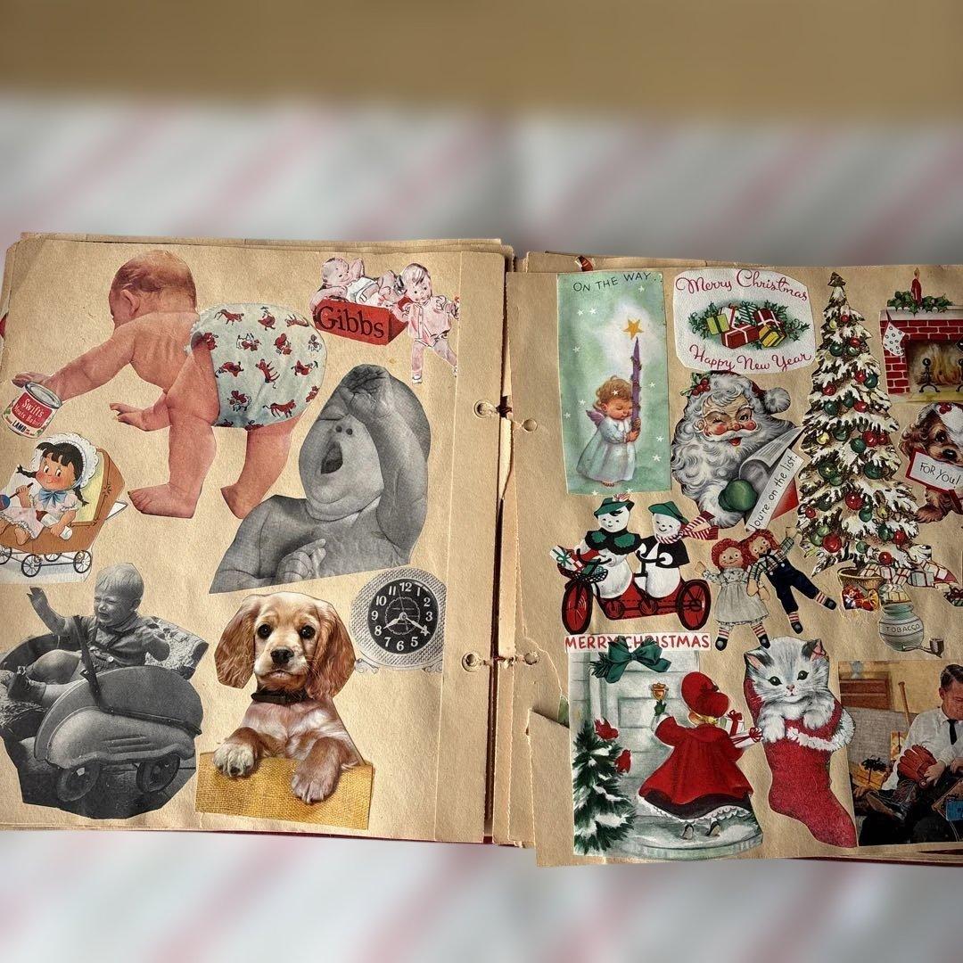 アメリカ　スクラップブック　レトロな紙もの　1960〜70年代