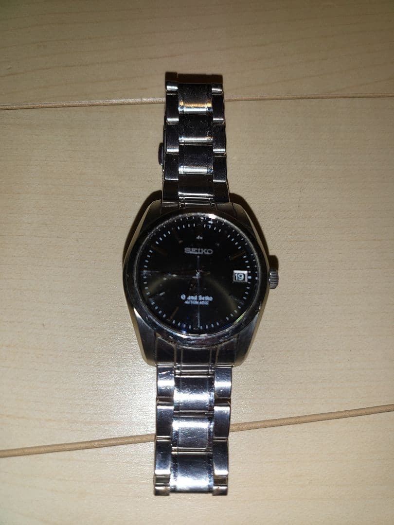 Grand Seiko 自動巻き腕時計 ブラック　りゅうず不良