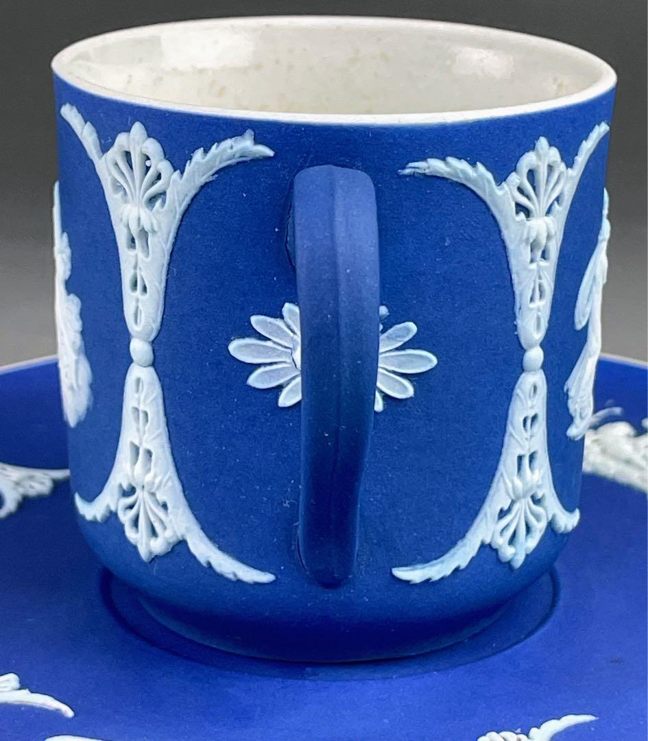 【希少】アンティーク オールドウェッジウッド ジャスパーウェア カップ ソーサー