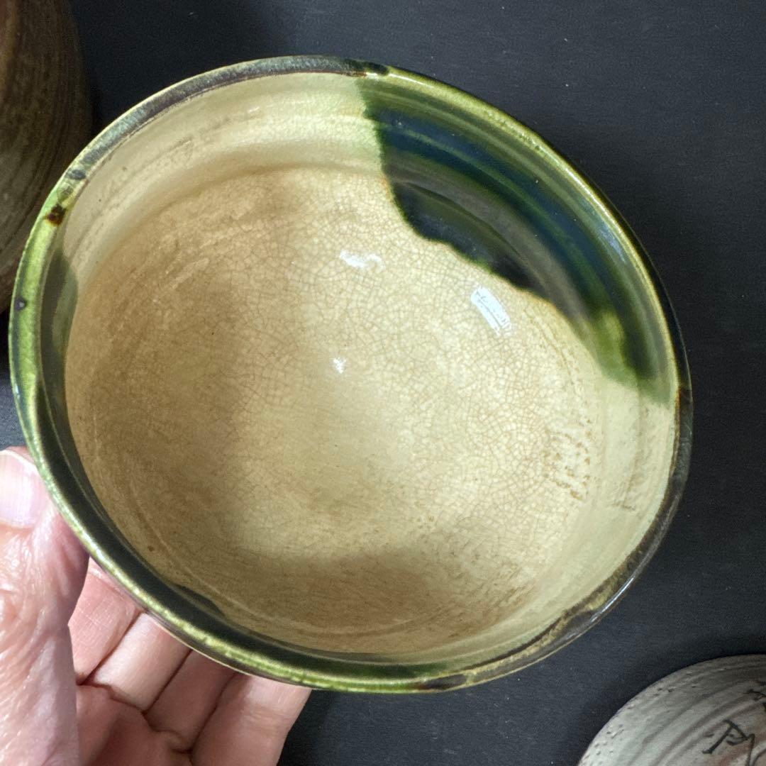 H18 送料無料　茶碗　9点　抹茶碗　在銘　箱無　まとめて　茶道具　陶器