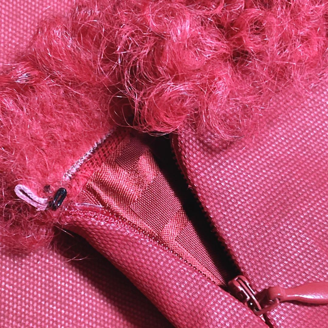 希少⭐️フェンディ　スカート　ファー　コットン　ズッカ柄　赤　アオイ　サイズ40