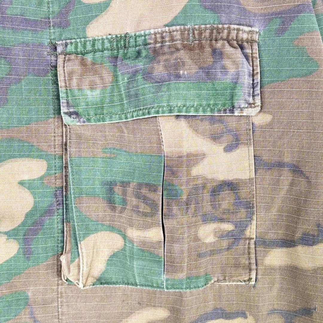 70s USMC BDUジャケット ヴィンテージ ERDL迷彩 ステンシル S
