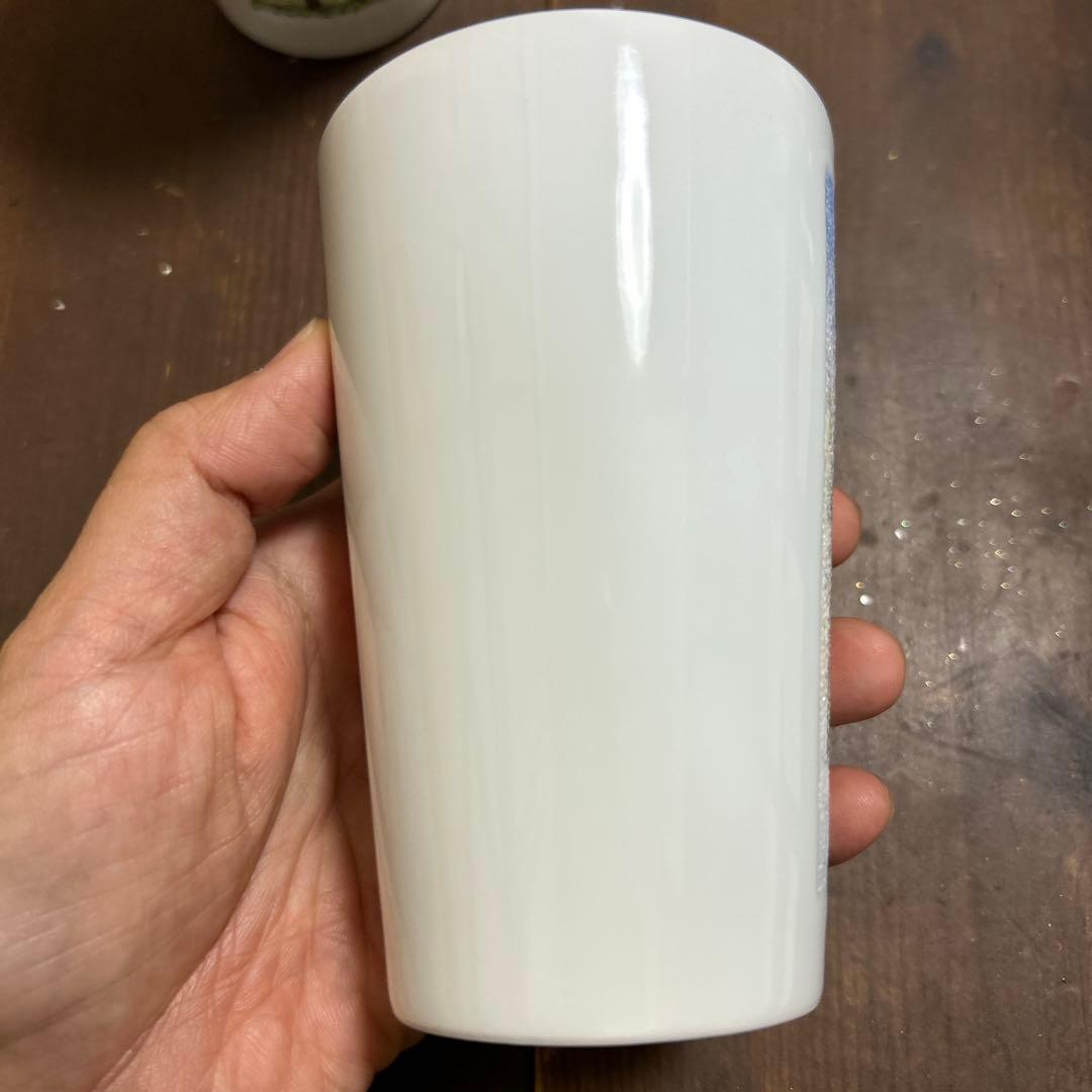 有田焼(中仙窯)人間国宝 井上萬二　弟子 中尾恭純　色彩点刻象嵌　洋杯　ペア