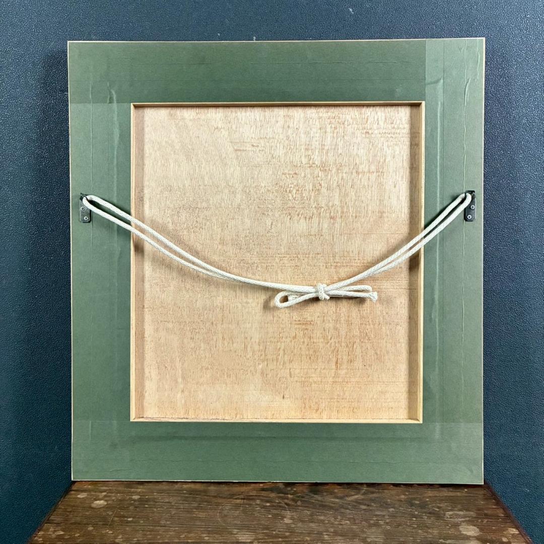 ジョージ・ロドリーゲ「ブルードッグ」額縁入り 幸運の青い犬 可愛い