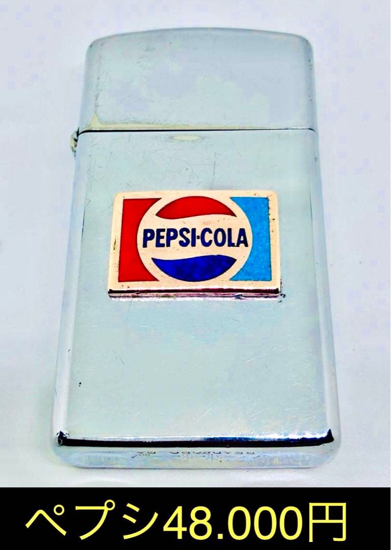 ペプシ・コーラ1980年＊エナメル七宝＊ビンテージ.スリム.zippo®︎