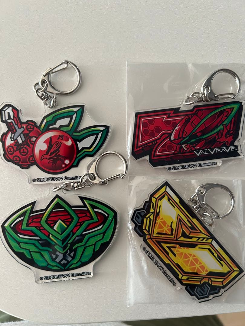 革命機ヴァルヴレイヴ リール図柄アクリルキーホルダー4種セット　スロット