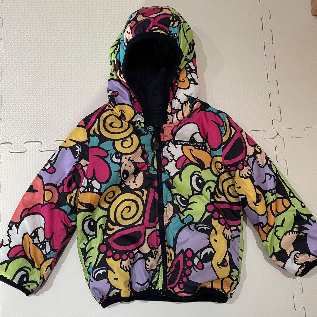 美品　ヒスミニ リバーシブル アウター90