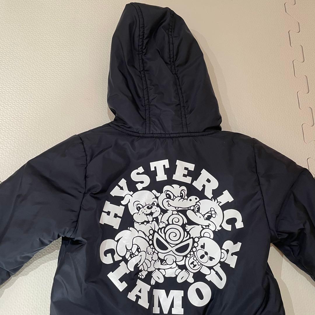 美品　ヒスミニ リバーシブル アウター90