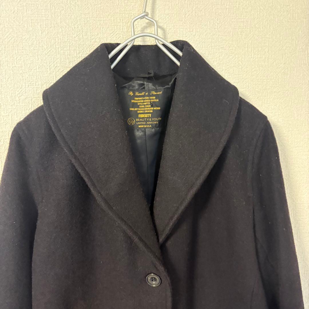 【未使用タグ付き】フィデリティ×アローズ ショールカラーコートUSA製