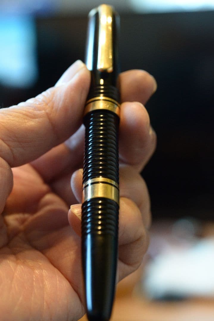 プラチナ万年筆#3776ギャザード 細字