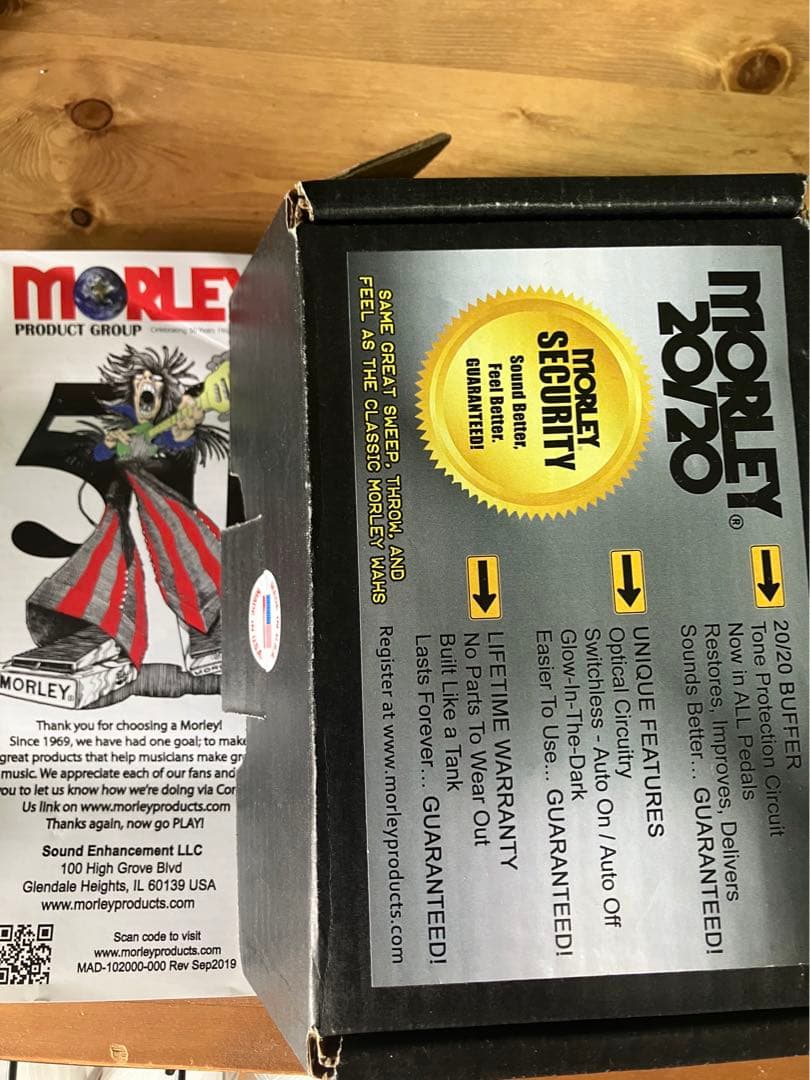 ギター Morley distortion wah 20/20