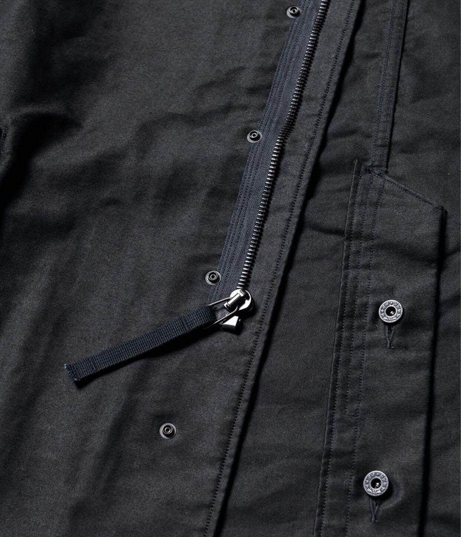 新品同様 4 L GERUGA ゲルガ スタンドカラー オーバーコート ブラック