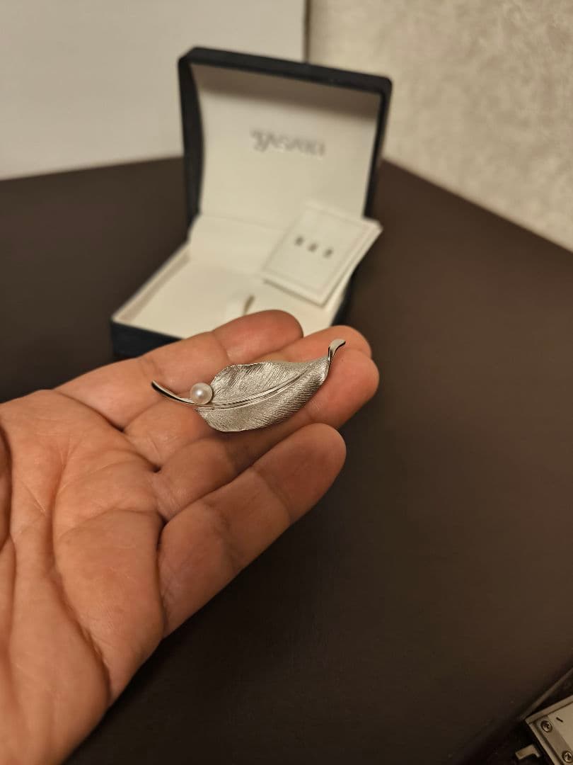 田崎 TASAKI 2ウェイ パール シルバー ブローチ