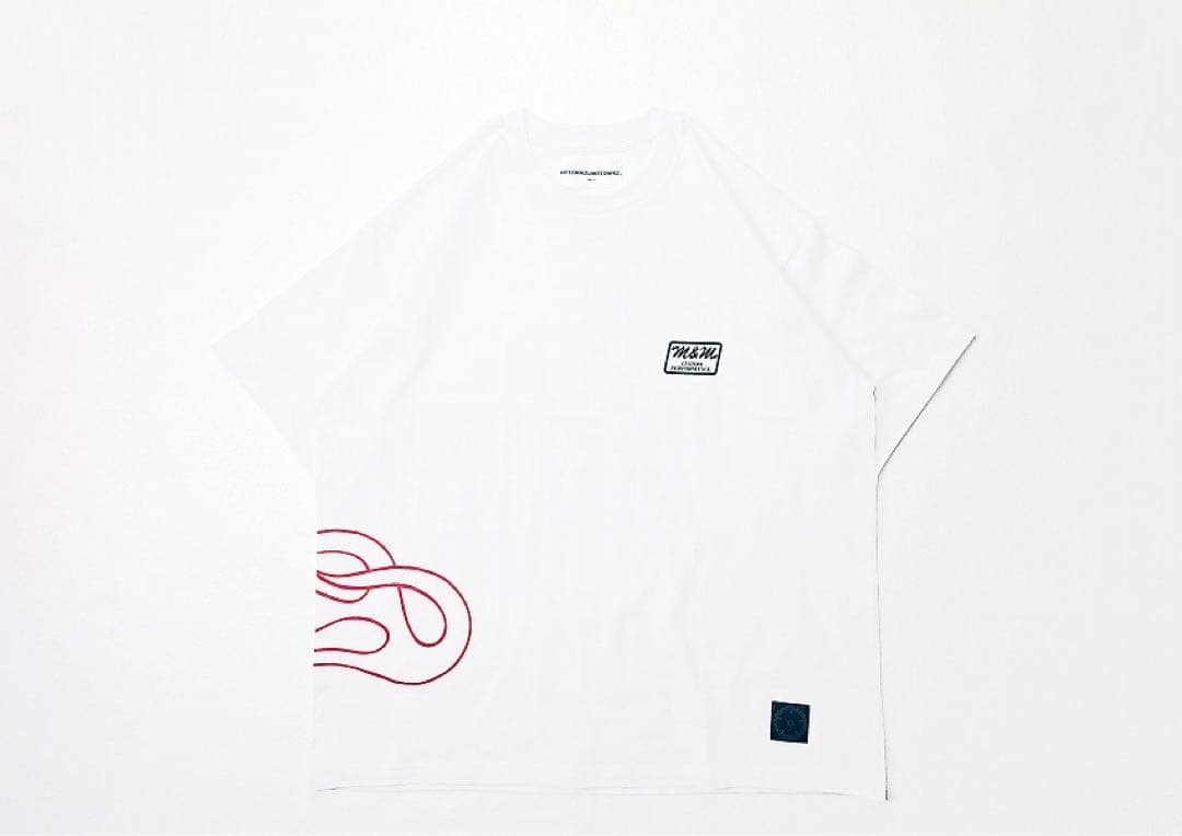 新品　MandM FIRE TEE whiz limited ホワイト