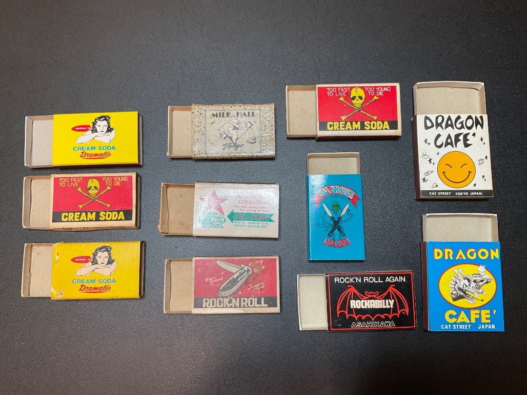 レア 当時物 レトロ クリームソーダ カルコーク等 マッチ箱 11個まとめて