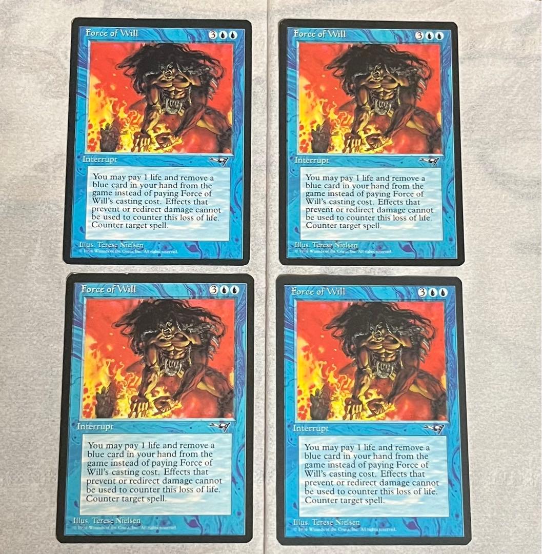 Force of Will 4枚セット　(英語版)