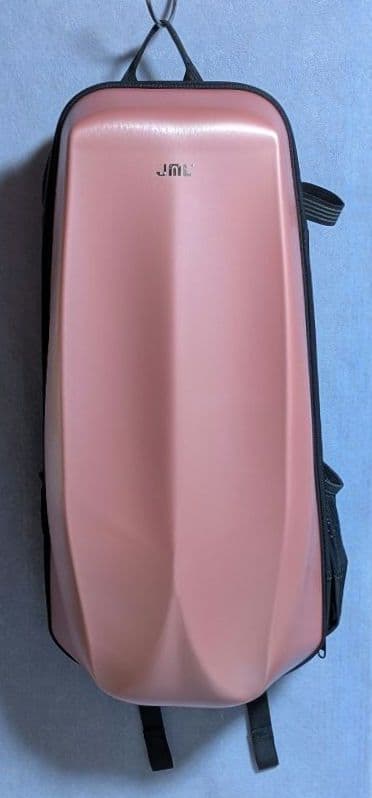 JML バイオリンケース　シェル構造バックパック型　マットピンクカラー