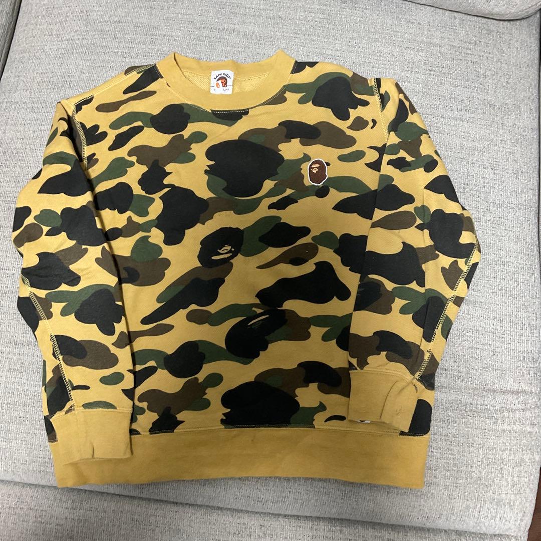 BAPE KIDS カモフラージュ スウェットシャツ140cm正規品