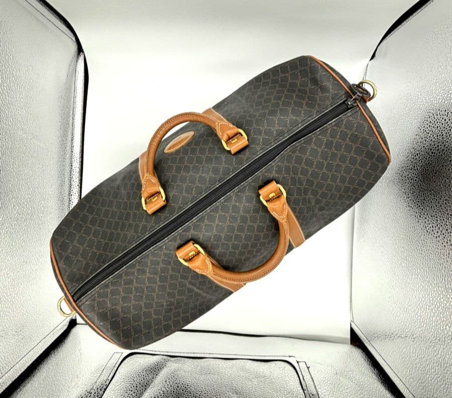 【美品】LONGCHAMP　ロンシャン　ボストンバッグ　トラベルバッグ　総柄