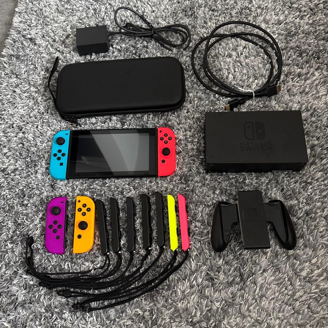 P*u様 Nintendo Switch 本体 青/赤 セット