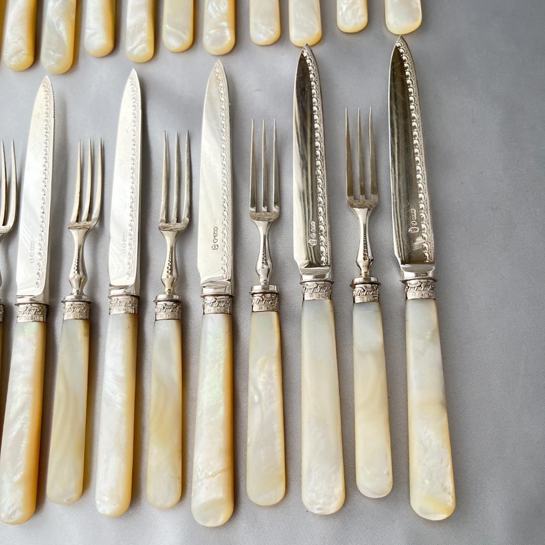 【Allen & Darwin 】【白蝶貝 / 純銀継手】デザートセット