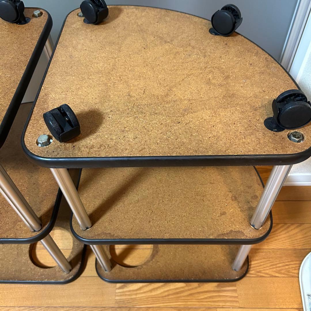 麻雀　麻雀卓用　サイドテーブル　灰皿付き　2点セット②